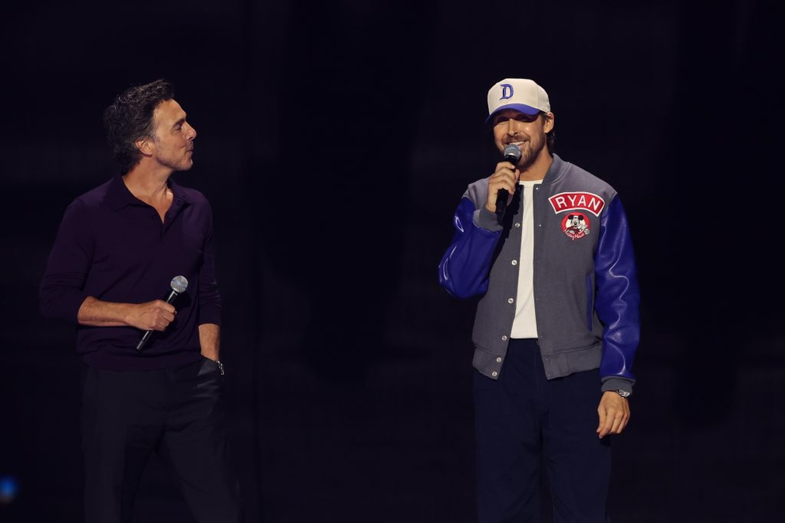 Ryan Gosling and Shawn Levy presenting Star Wars Starfighter at D23 2026